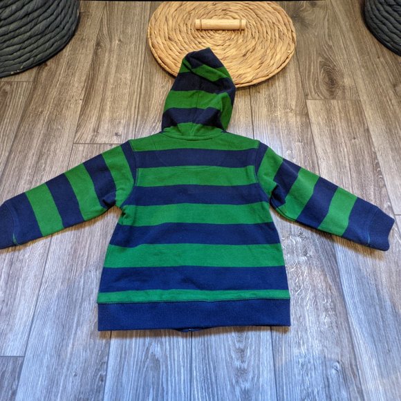 [KIDS 2/$30] NWT Baby Boy (24M) - GREENDOG Striped Zip-Up Hoodie - Picture 4 of 6
